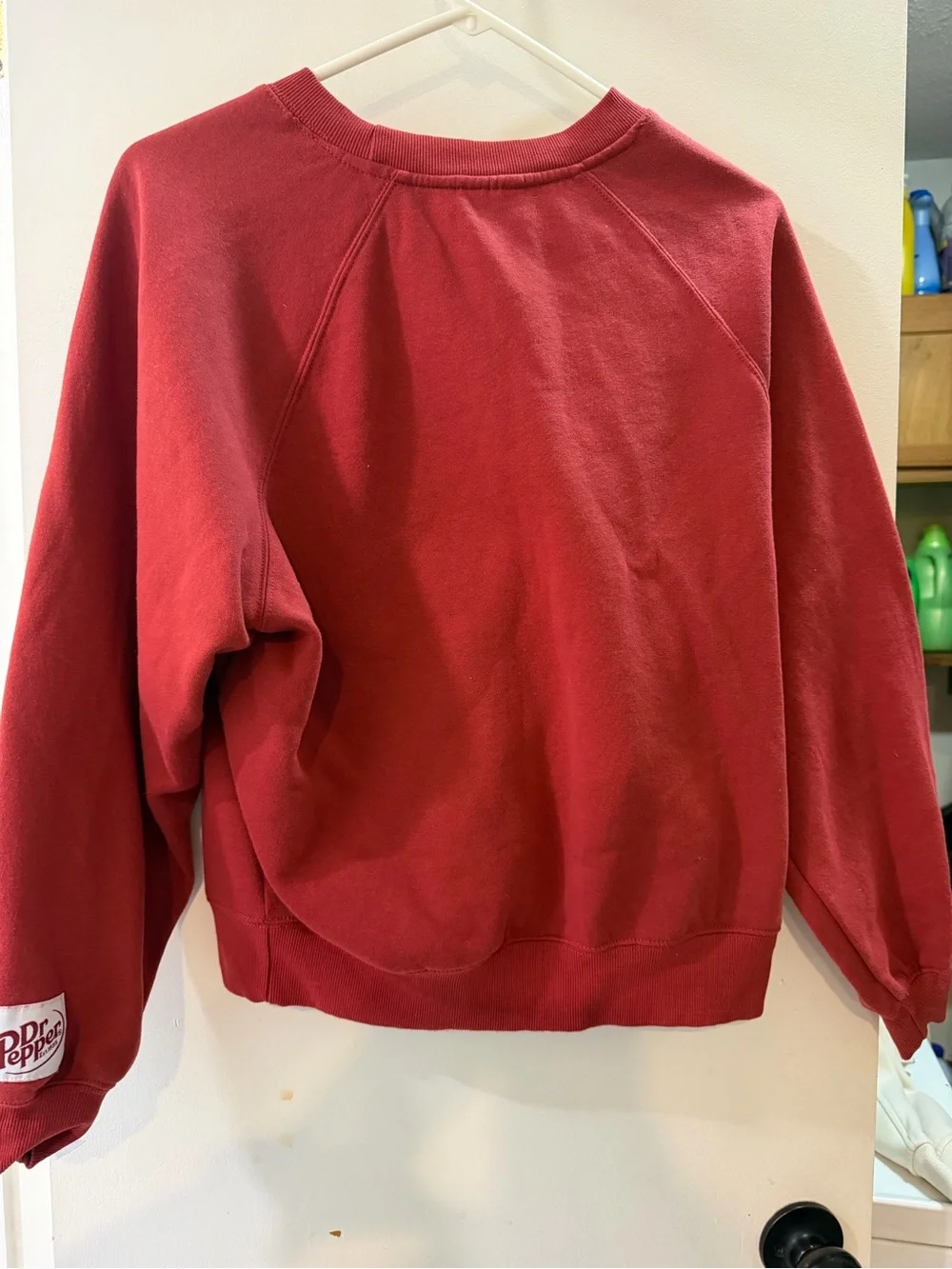 Men's Red Logo Crewneck Sweatshirt Dr Pepper